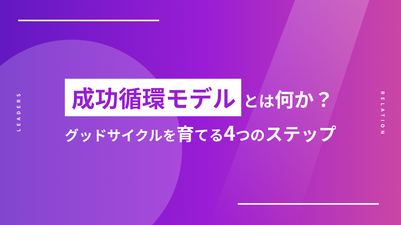 組織の成功モデルとは何か？グッドサイクルを育てる4つのステップ